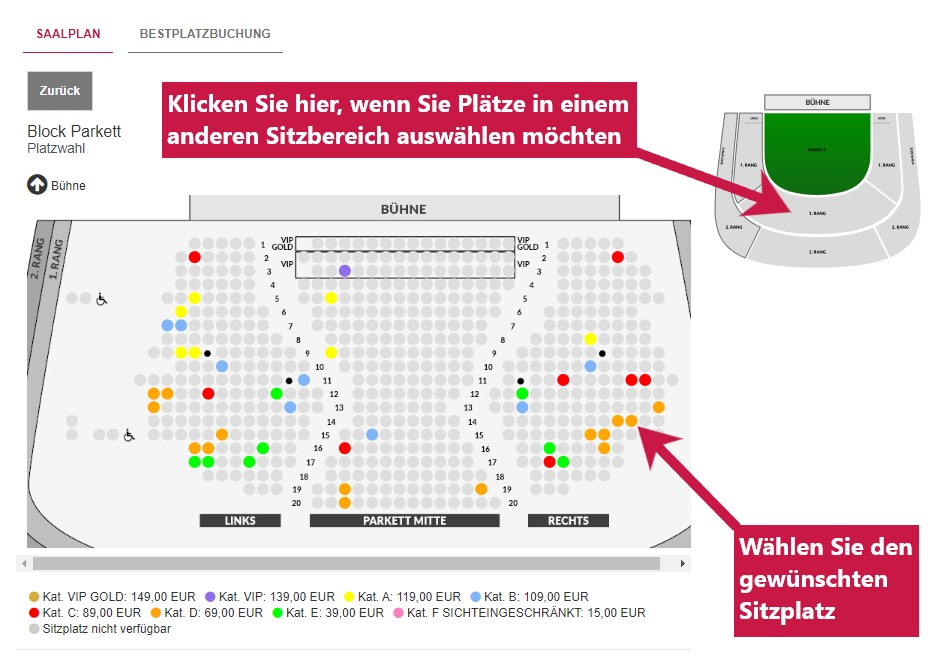 Saalplanbuchung bis Juli 2024 03 ©Vereinigte Bühnen Wien